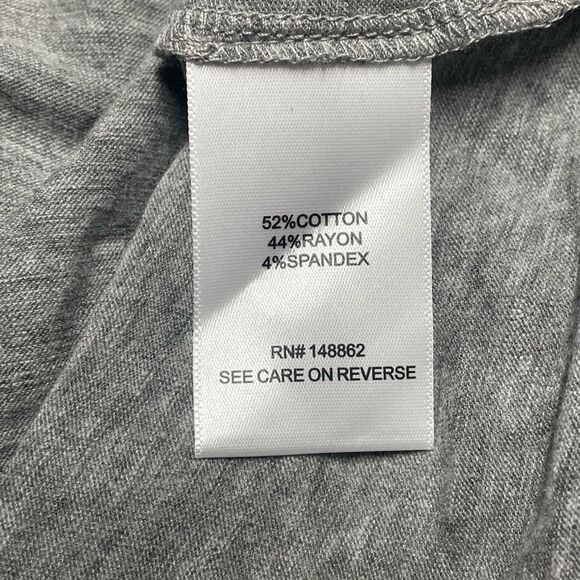 Torrid Heather Gray Vintage Slub V-Neck Top - Picture 7 of 7